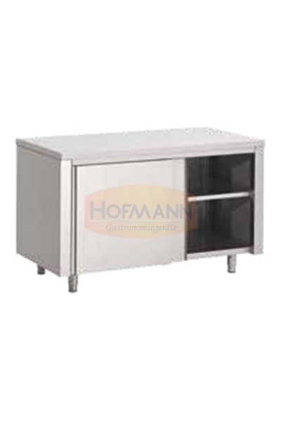 Arbeitstische Eco 600, Außenmaße 1200x600x850, Schiebetüren